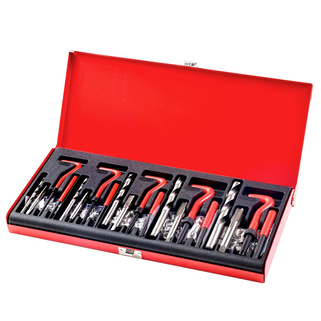 166-Piece Metric Helicoil Thread Repair Kit