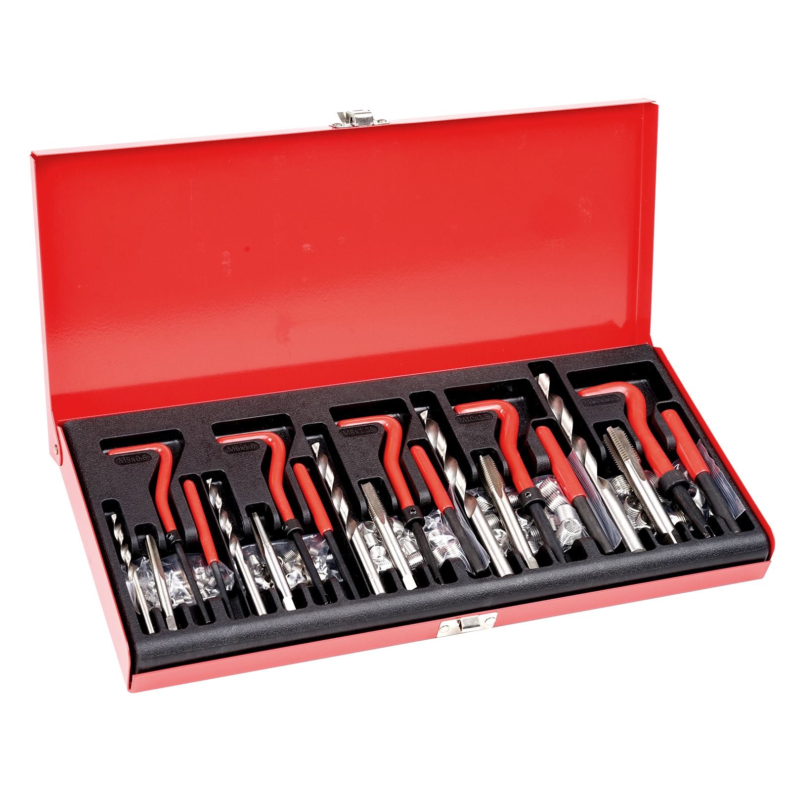 166-Piece Metric Helicoil Thread Repair Kit