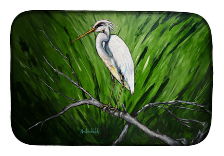 Heron On A Limb Absorbent Dish Drying Mat