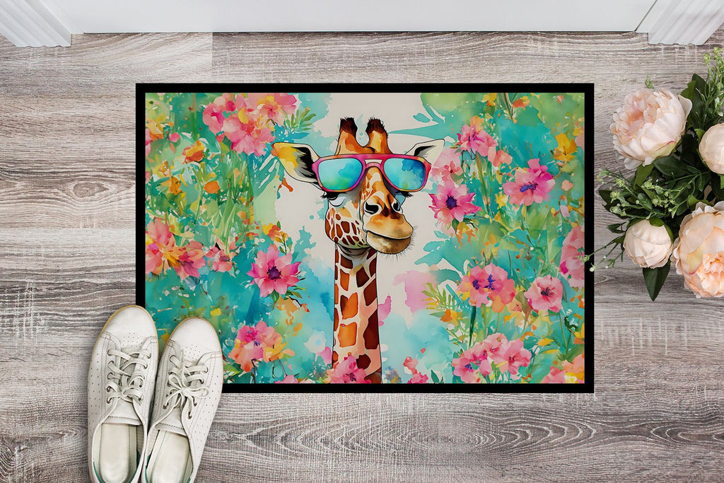 Hippie Giraffe Artwork with Free-Spirited Style