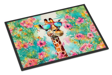Hippie Giraffe Artwork with Free-Spirited Style