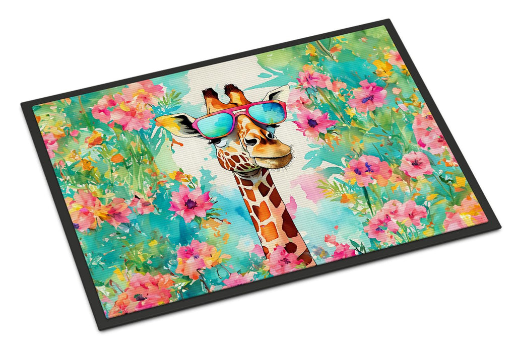 Hippie Giraffe Artwork with Free-Spirited Style