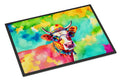 Hippie Animal Malvi Cow Artwork Doormat