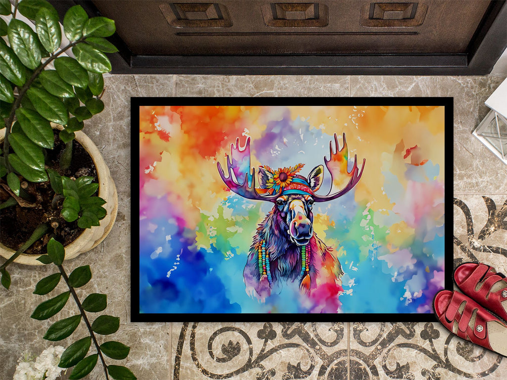 Hippie Moose Artwork Doormat for Distinctive Entrances