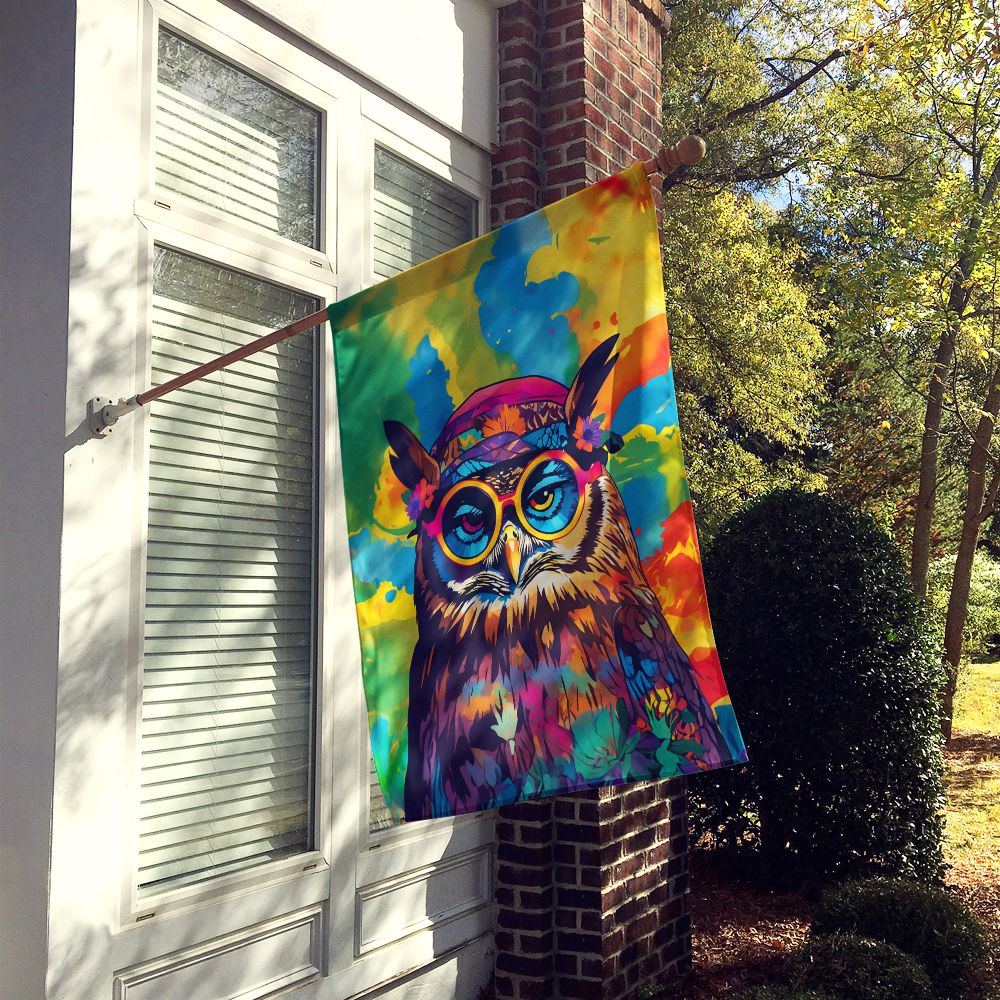 Double-Sided Owl House Flag – Vibrant Outdoor Yard Banner for Porch or Pole Display