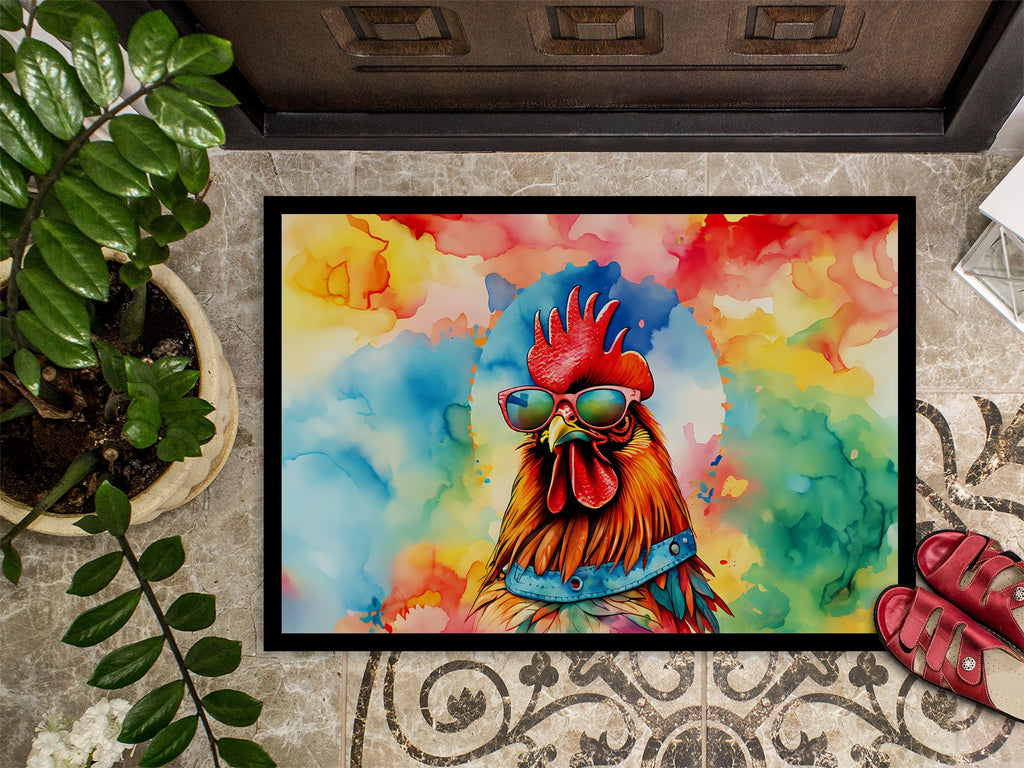 Hippie New Hampshire Red Rooster Doormat