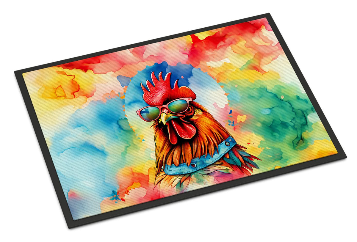Hippie New Hampshire Red Rooster Doormat