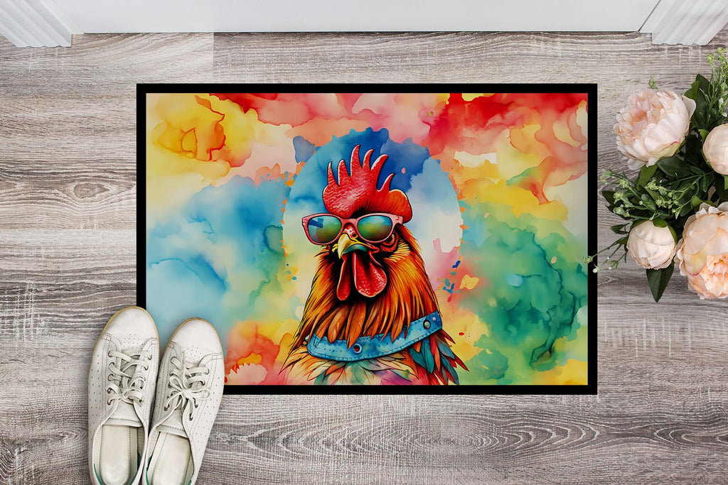 Hippie New Hampshire Red Rooster Doormat