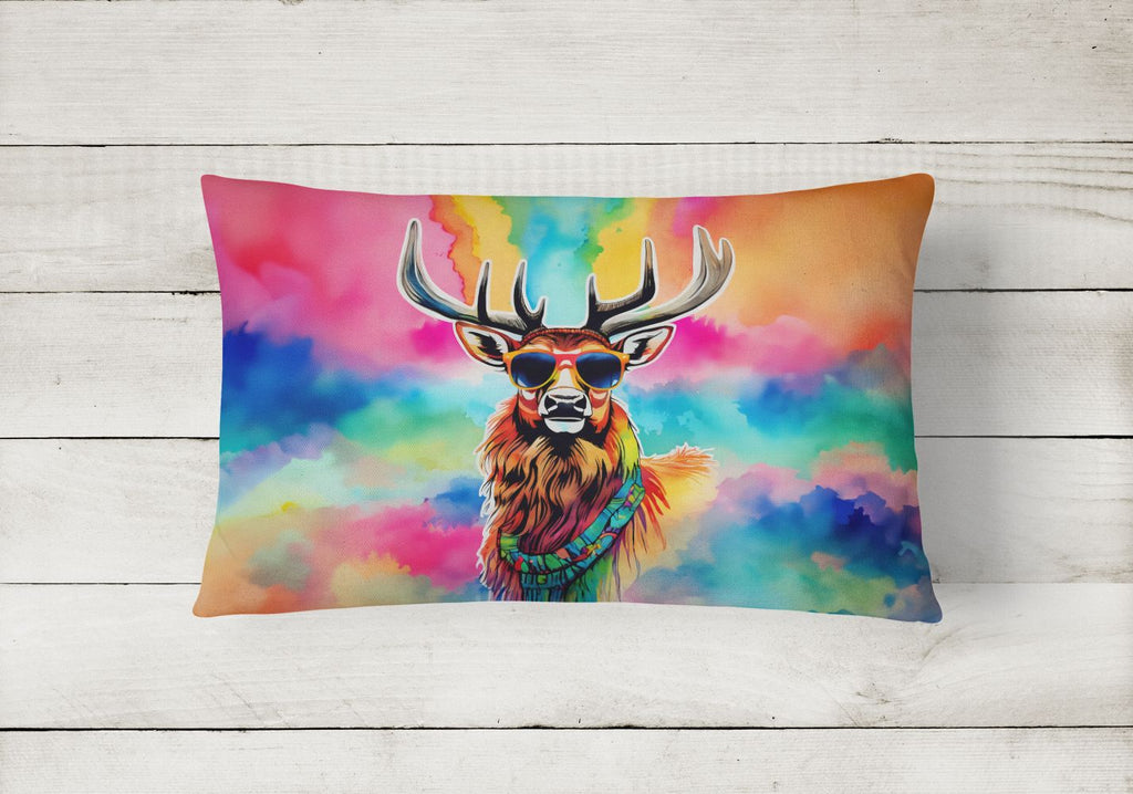 Hippie Animals Deer Indoor-Outdoor Throw Pillow