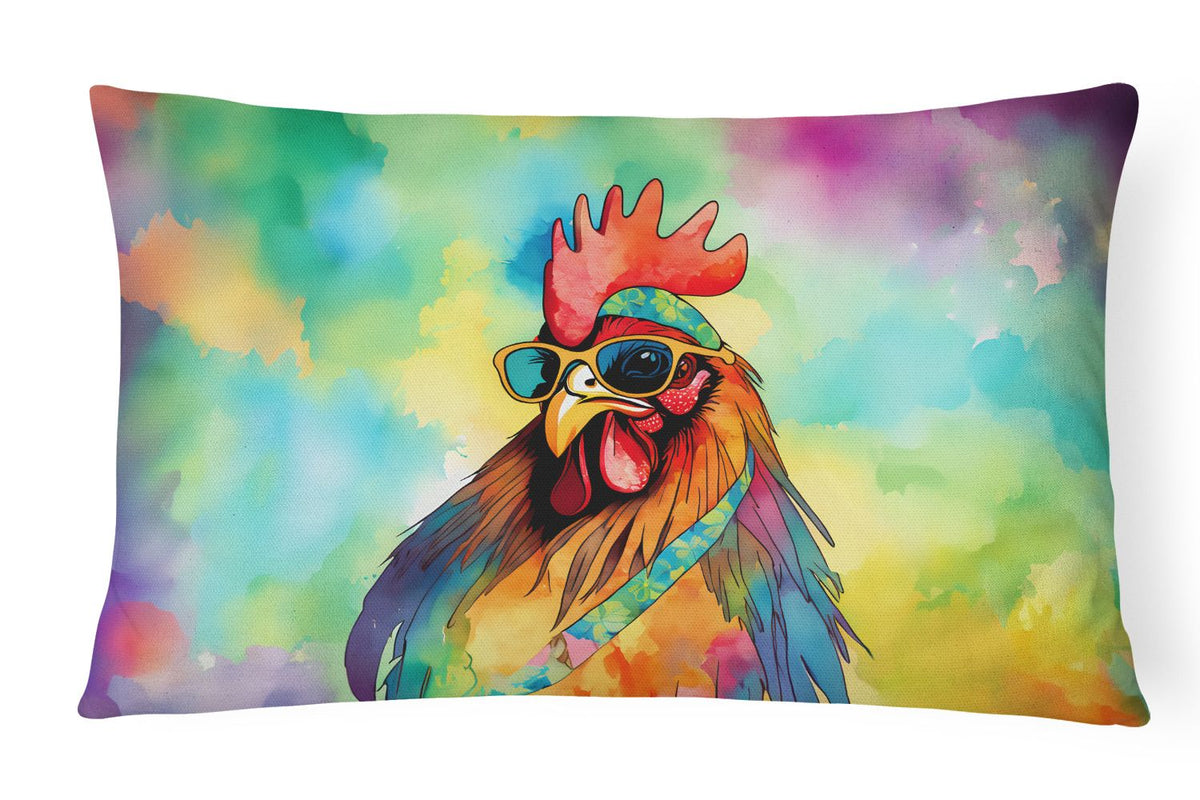 Rooster Artwork Indoor and Outdoor Throw Pillow