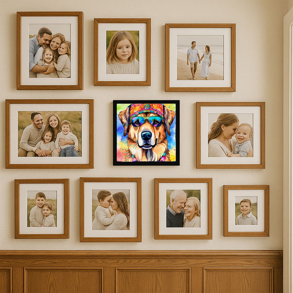 Hippie Dawg Contemporary Framed Wall Art