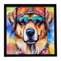 Hippie Dawg Contemporary Framed Wall Art