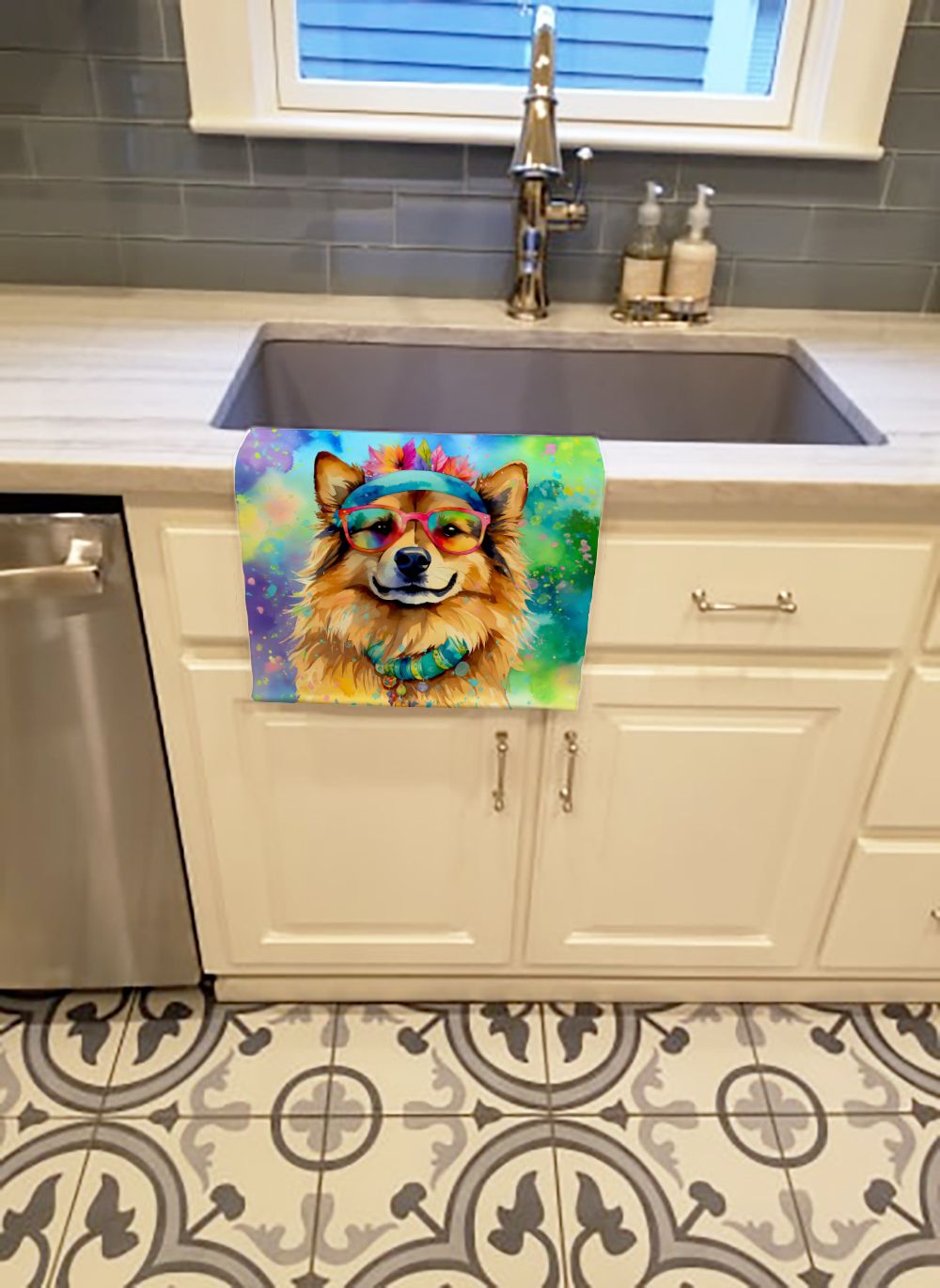 Hippie Dawg Reversible Decorative Kitchen Towel