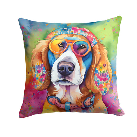 Hippie Dawg Indoor and Outdoor Decorative Pillow