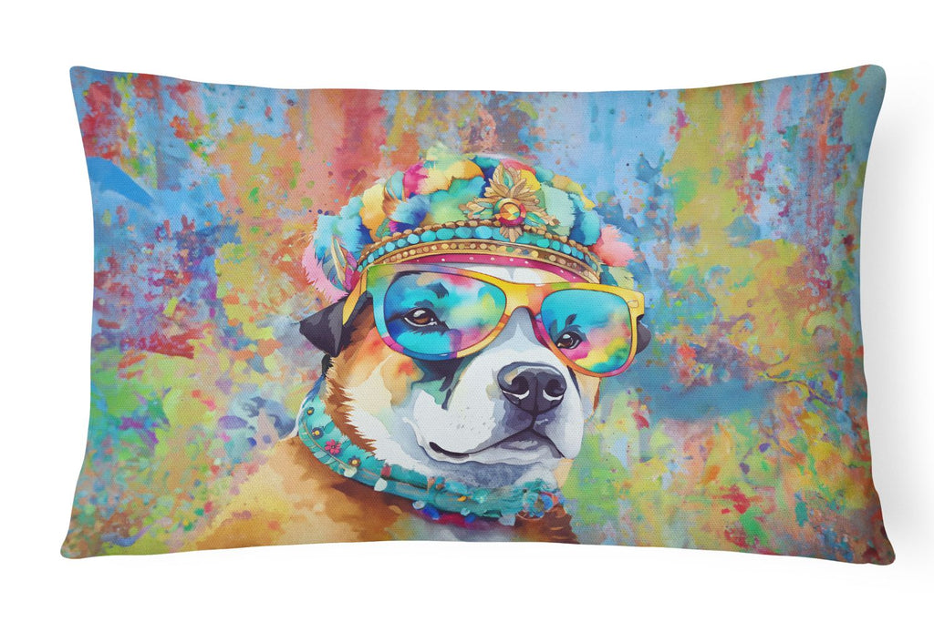 Hippie Akita Decorative Pillow for Couch or Patio