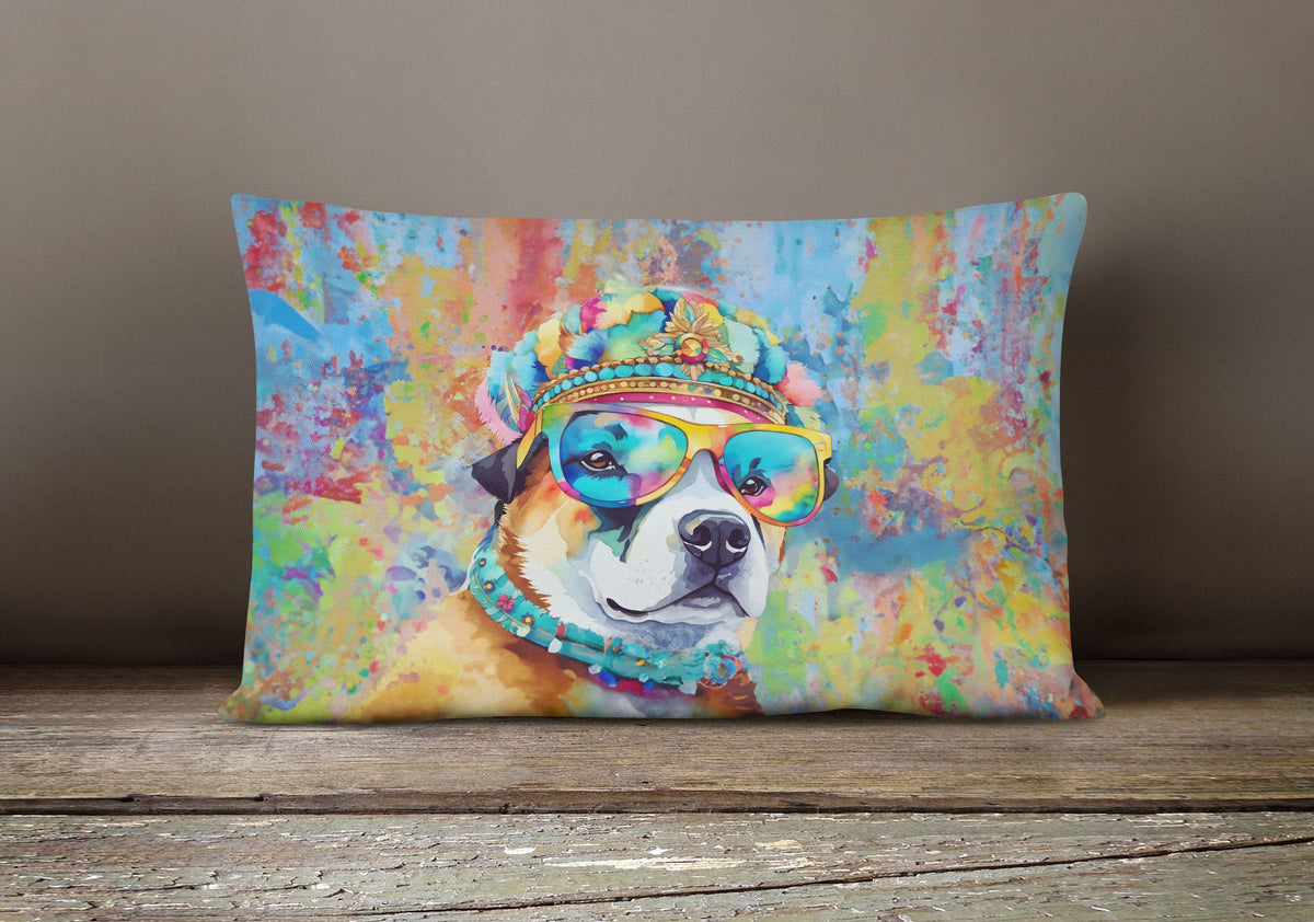 Hippie Akita Decorative Pillow for Couch or Patio