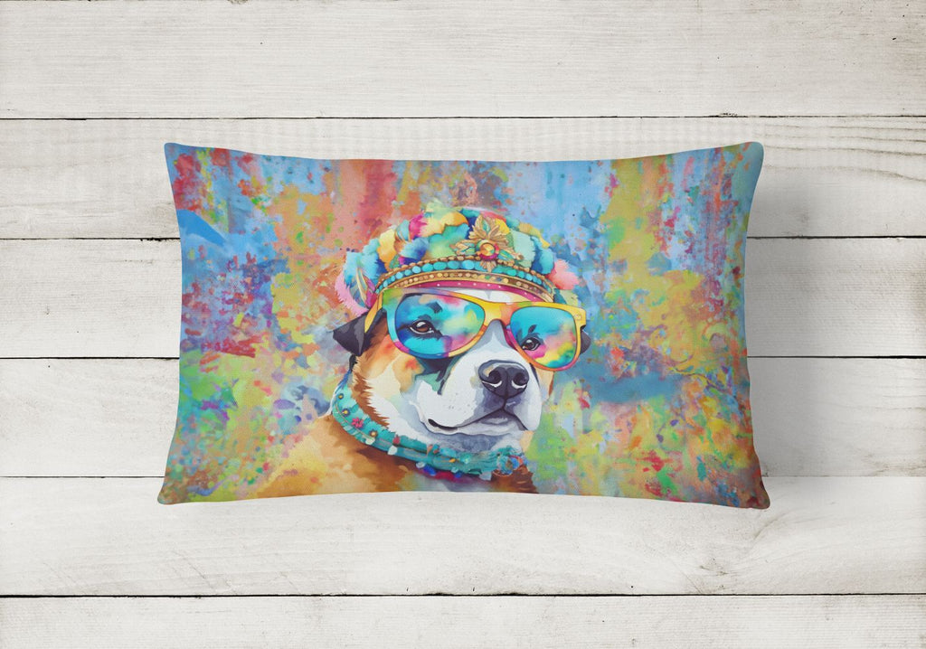 Hippie Akita Decorative Pillow for Couch or Patio
