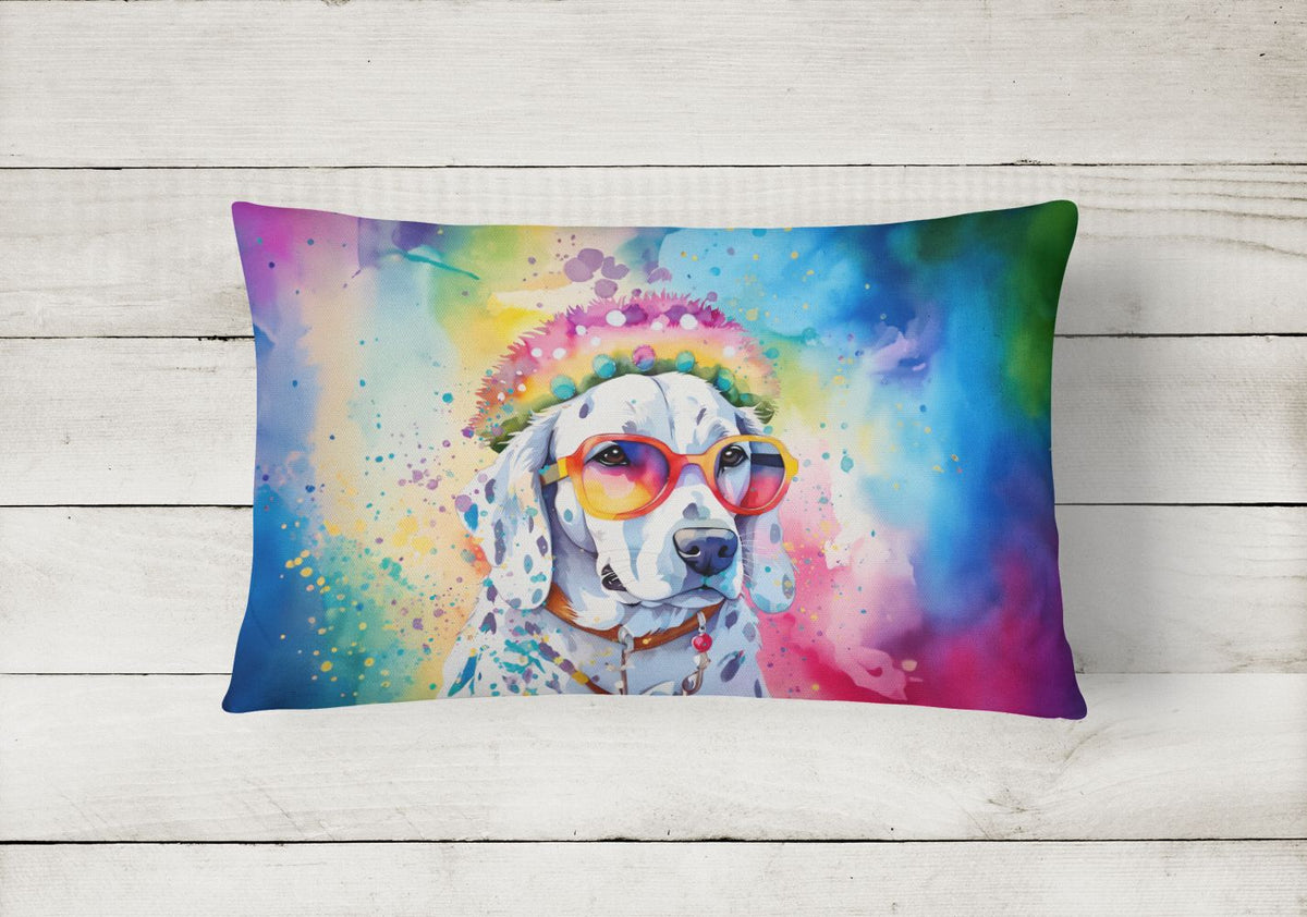 Hippie Dawg Dalmatian Indoor Outdoor Throw Pillow