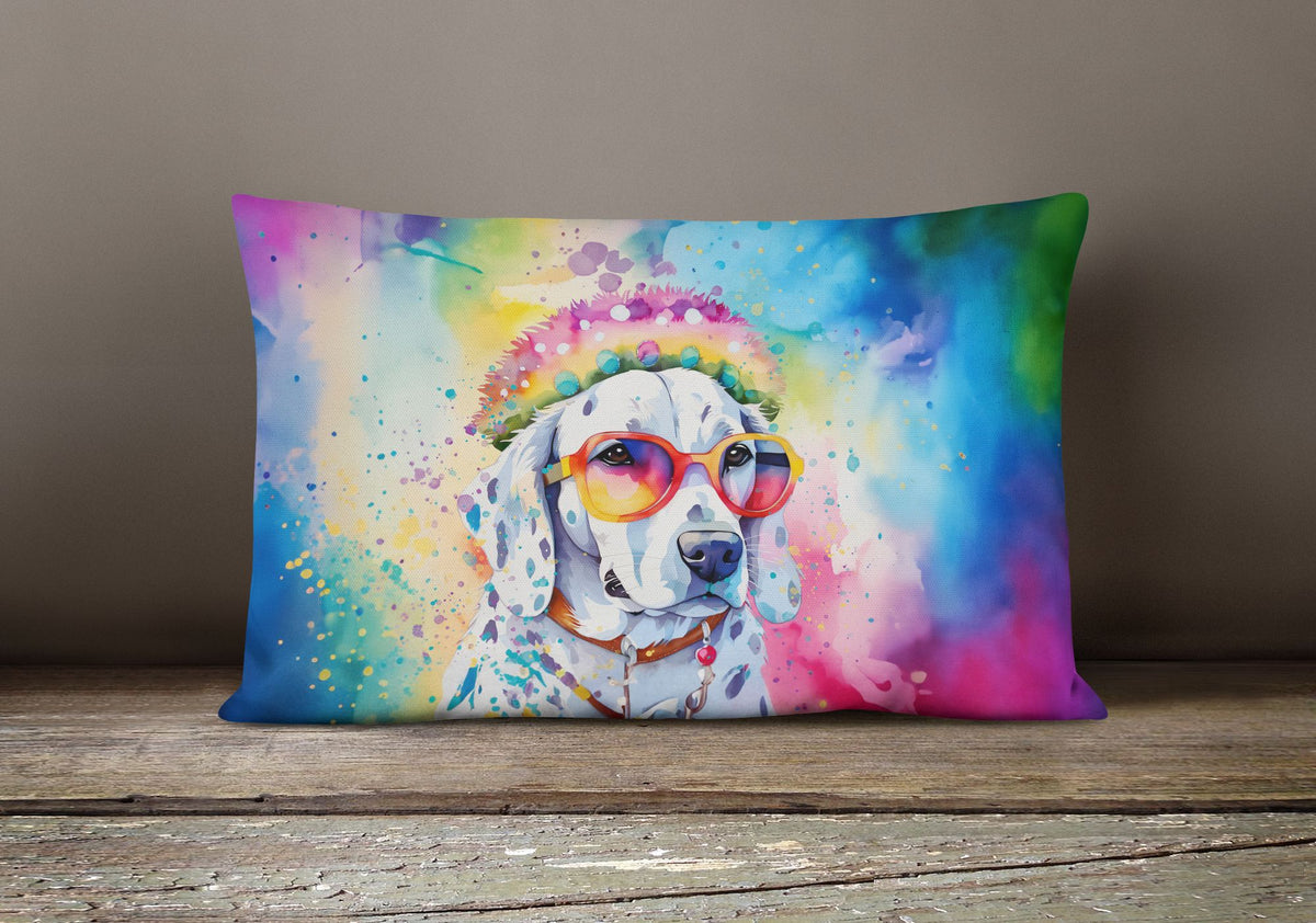 Hippie Dawg Dalmatian Indoor Outdoor Throw Pillow