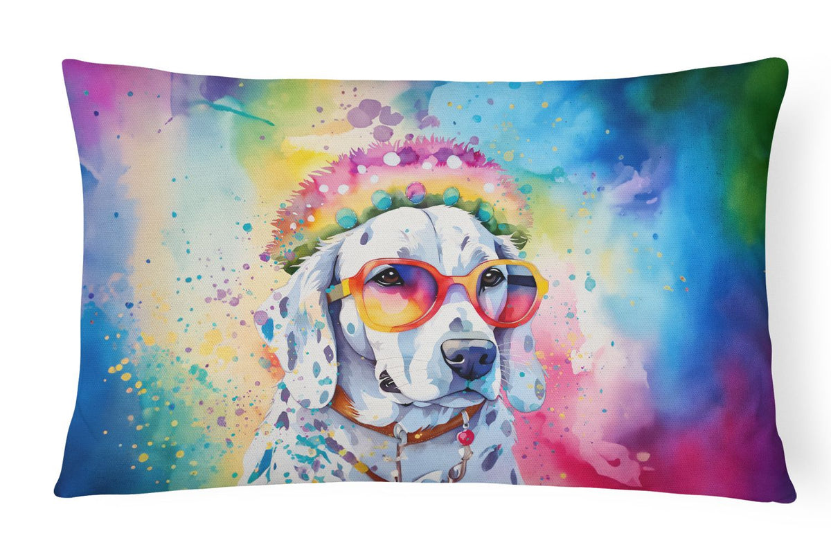 Hippie Dawg Dalmatian Indoor Outdoor Throw Pillow