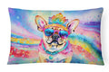 Hippie Pug Artwork Decorative Throw Pillow