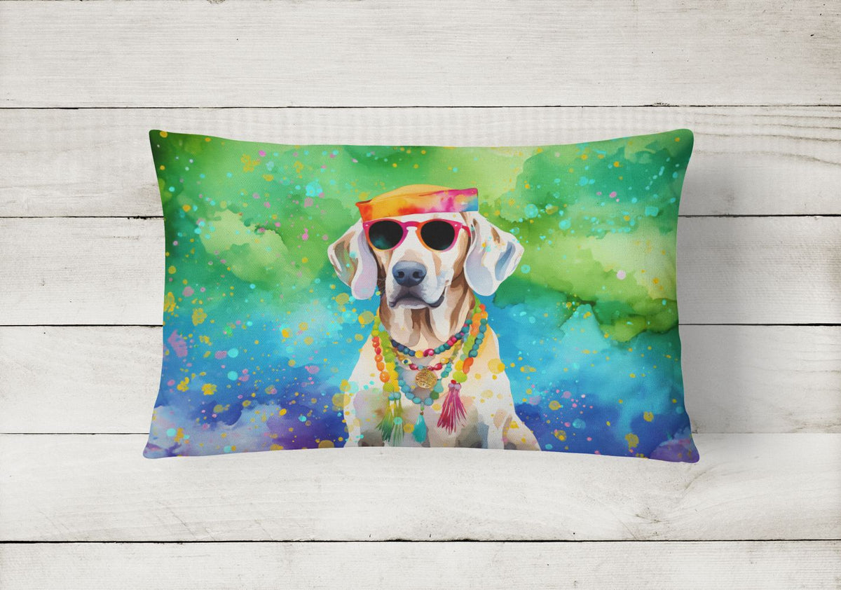 Hippie Weimaraner Decorative Throw Pillow