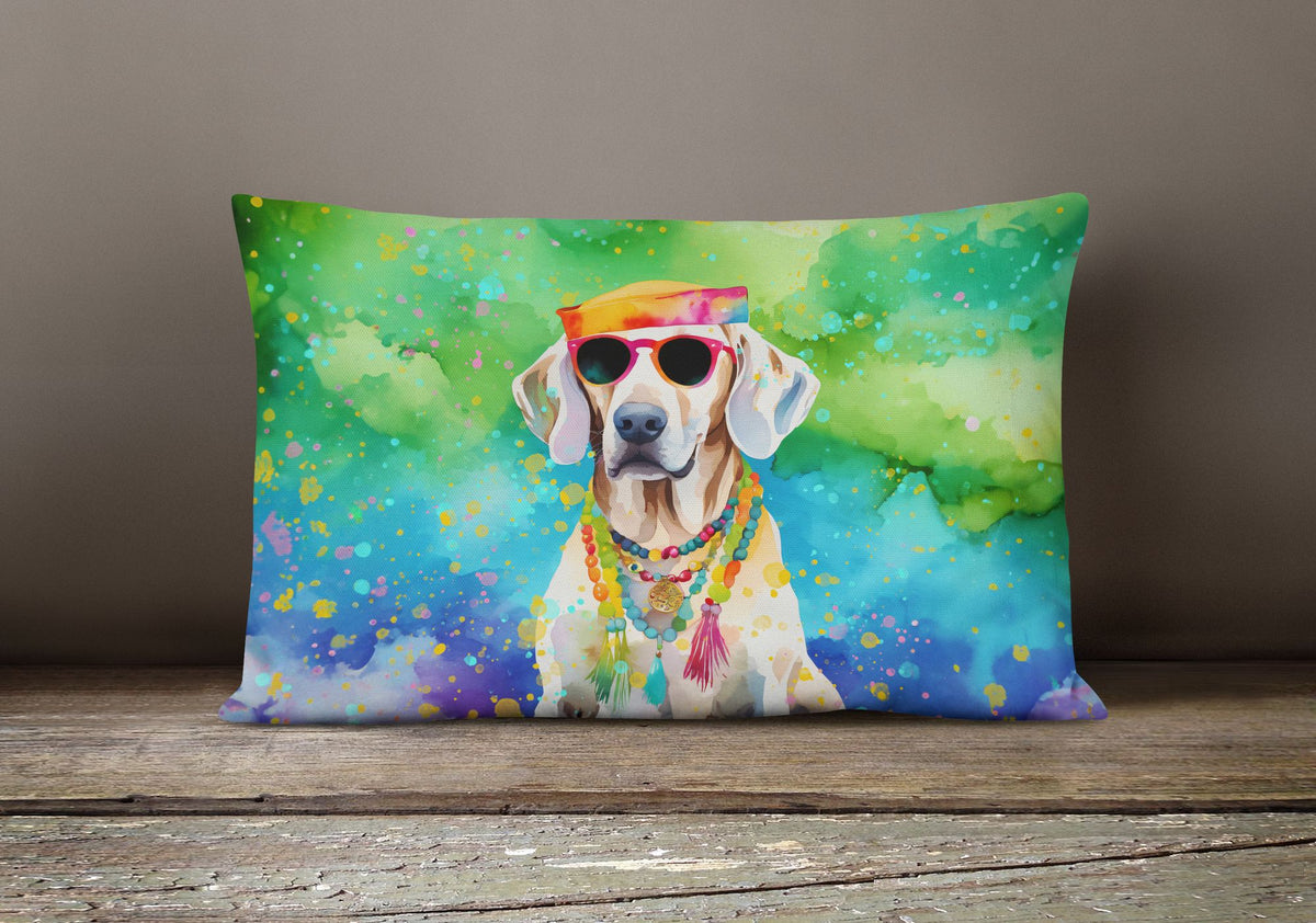 Hippie Weimaraner Decorative Throw Pillow