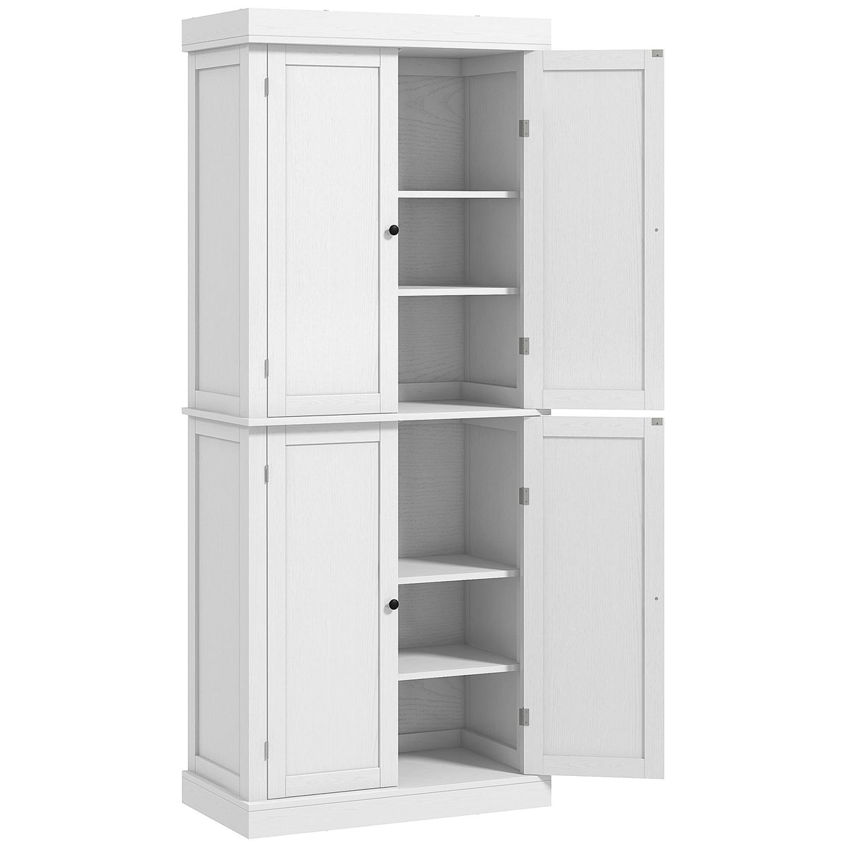 Freestanding Pantry Cabinet with Adjustable Shelving