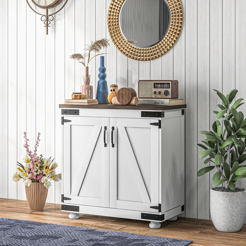 Modern Farmhouse Sideboard With Adjustable Shelf