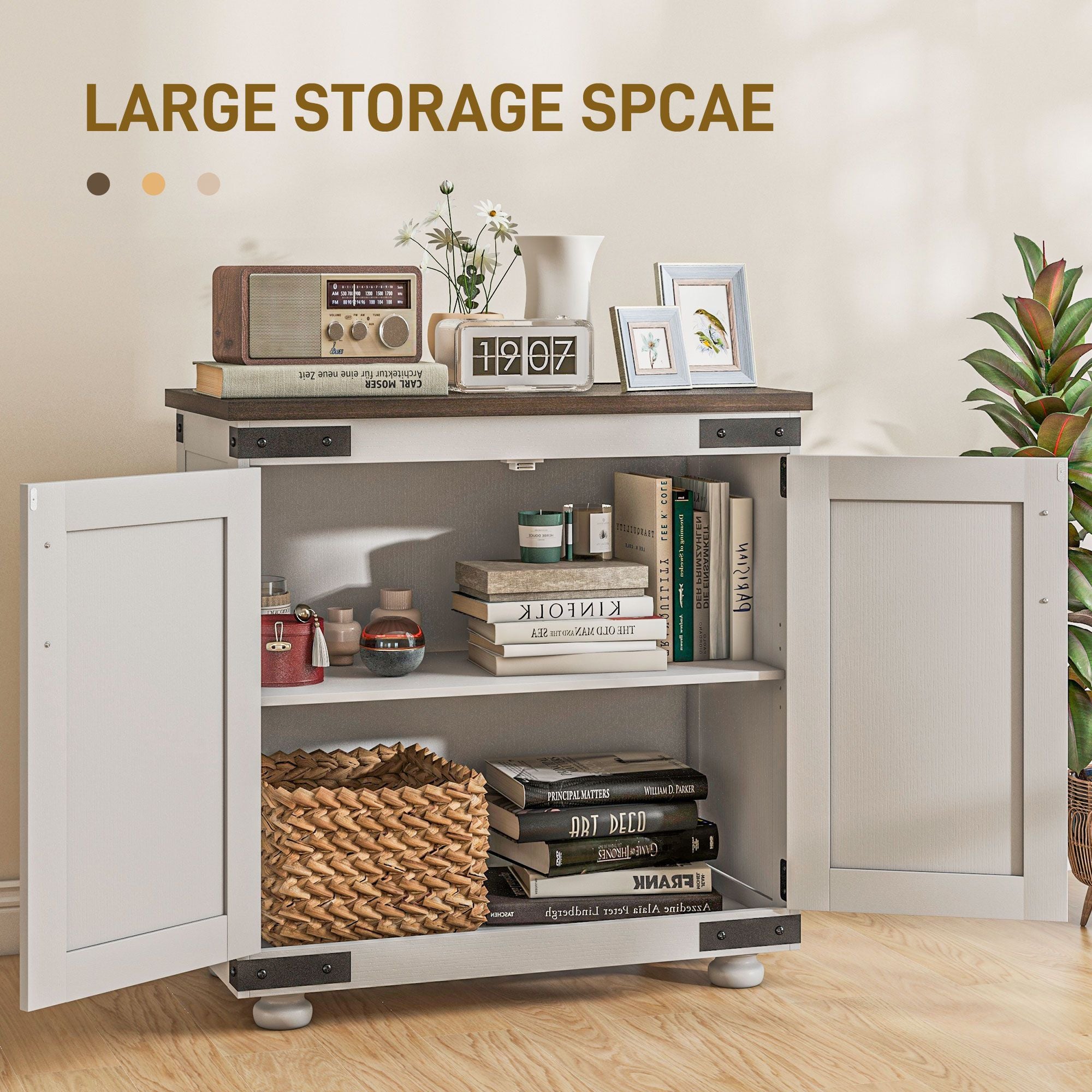 Modern Farmhouse Sideboard With Adjustable Shelf