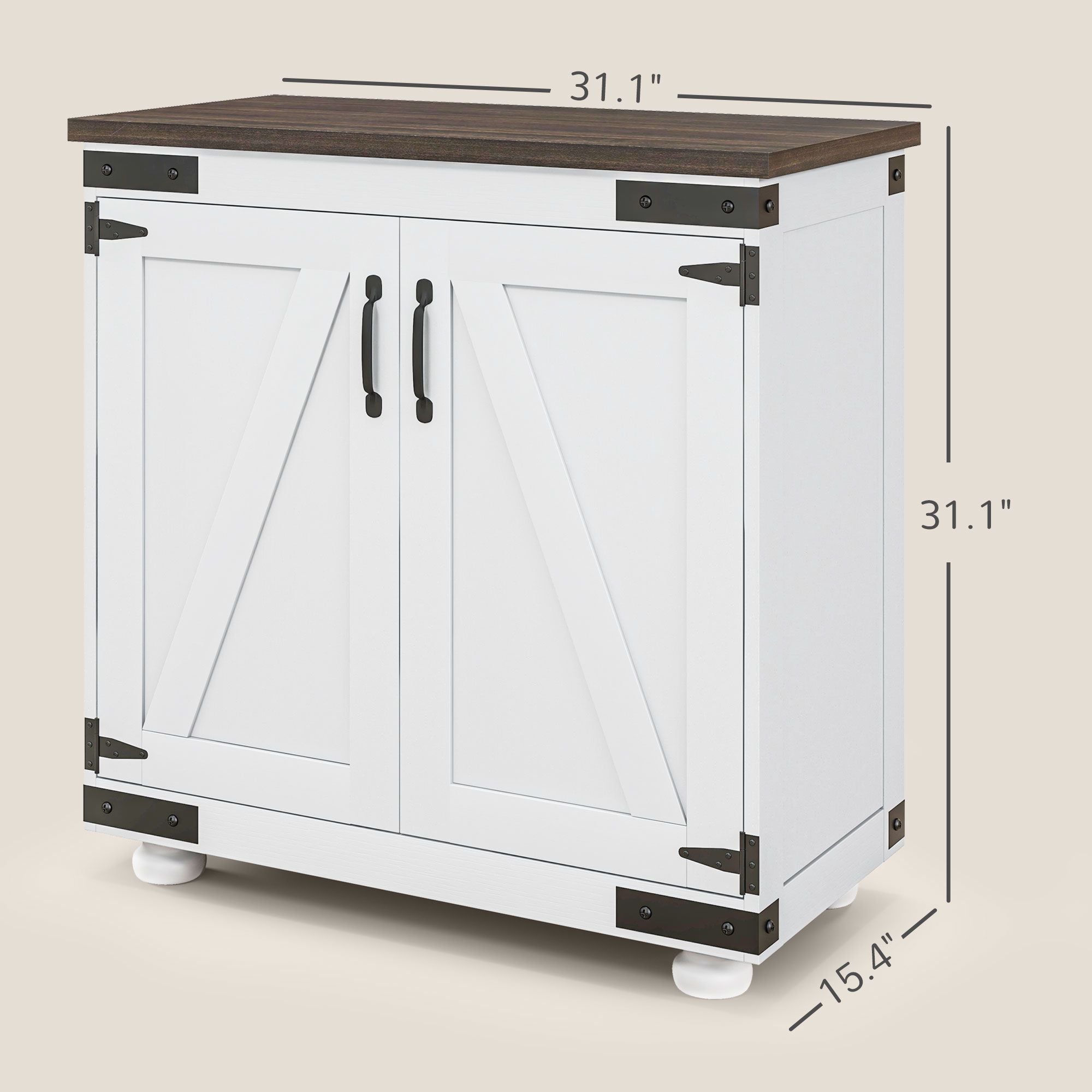 Modern Farmhouse Sideboard With Adjustable Shelf
