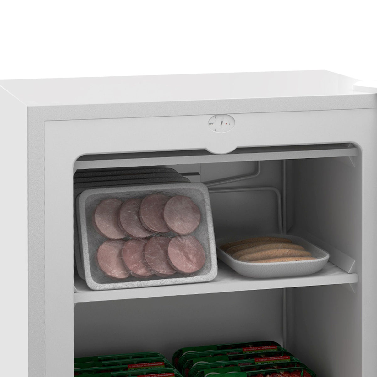 HOMCOM Compact Upright Freezer with Reversible Door