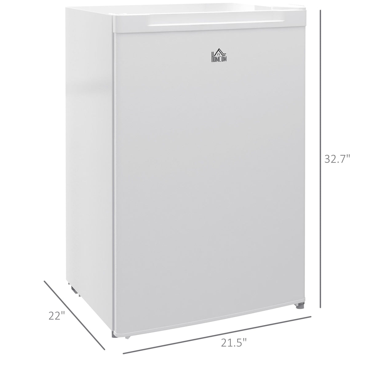 HOMCOM Compact Upright Freezer with Reversible Door
