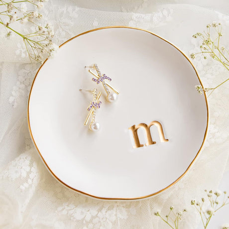 Decorative Jewelry Tray for Rings, Earrings and Everyday Trinkets