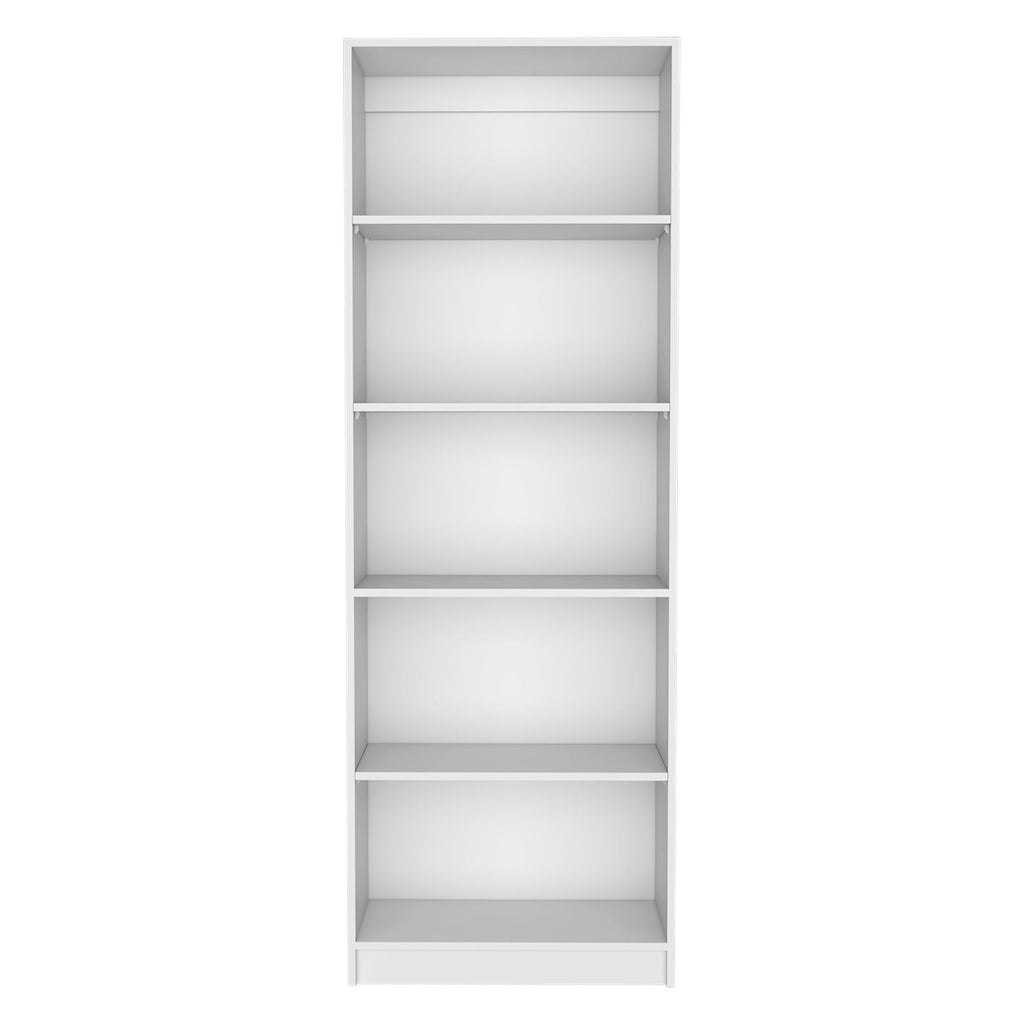 Home 4 Shelves Bookcase with Multi-Tiered Storage -White -Office