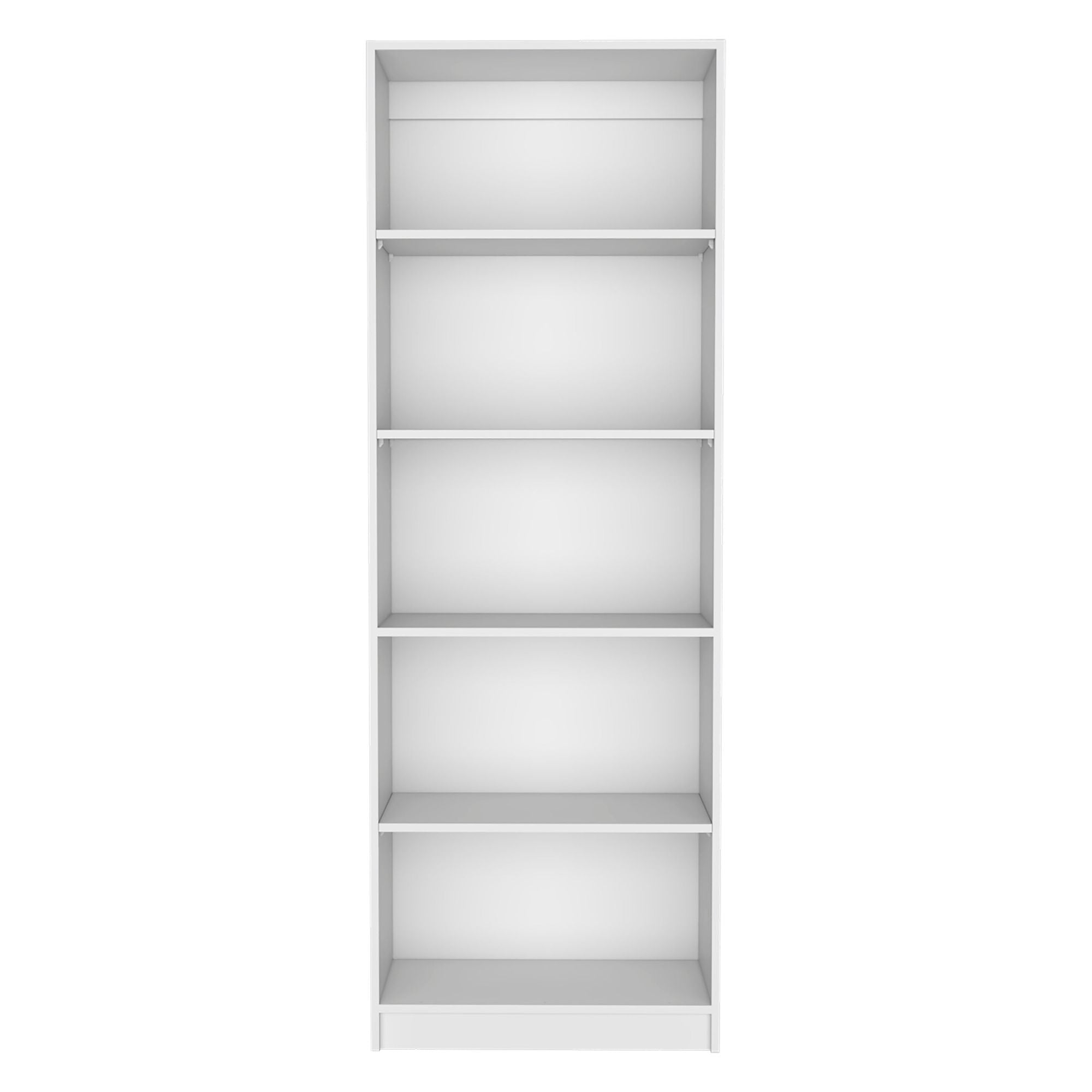 Home 4 Shelves Bookcase with Multi-Tiered Storage -White -Office