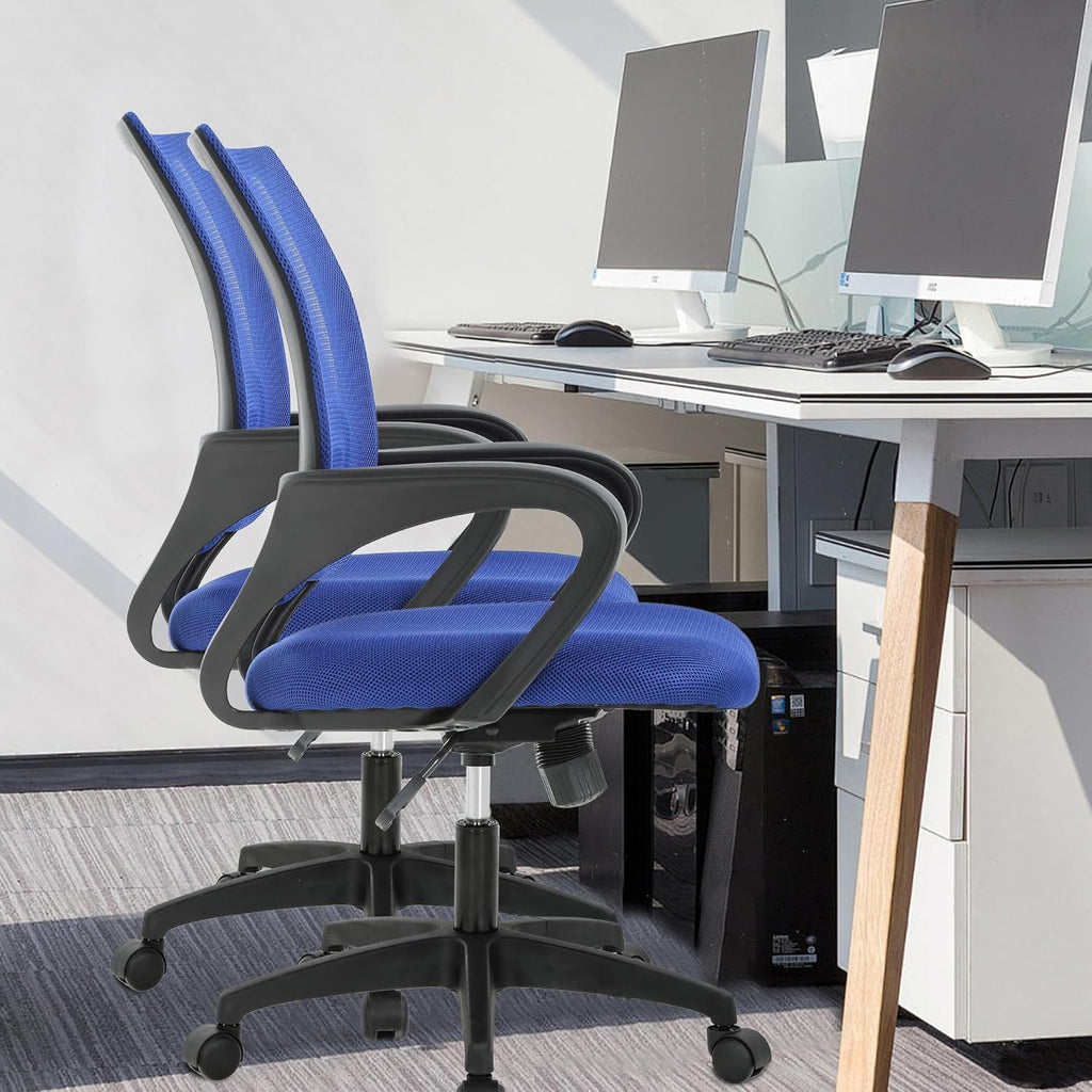 Ergonomic Mesh Desk Chair with Lumbar Support and Adjustable Height