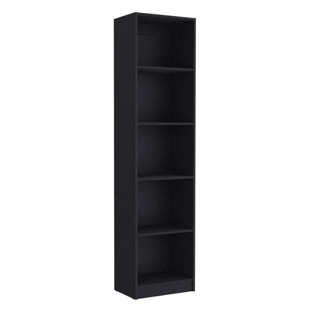 5-Tier Slim Bookcase for Home Office Organization