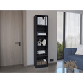 5-Tier Slim Bookcase for Home Office Organization