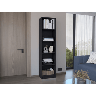 5-Tier Slim Bookcase for Home Office Organization