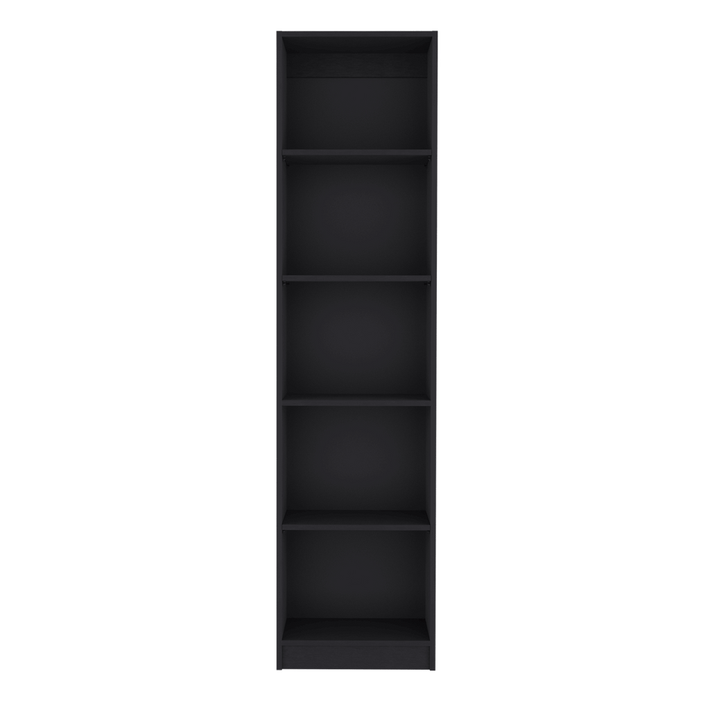 5-Tier Slim Bookcase for Home Office Organization