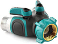Two-Way Garden Hose Splitter with Extra Washers