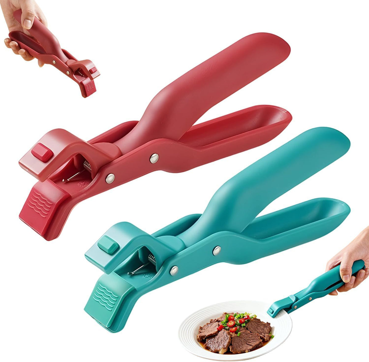 Bowl and Hot Plate Gripper Tong Set