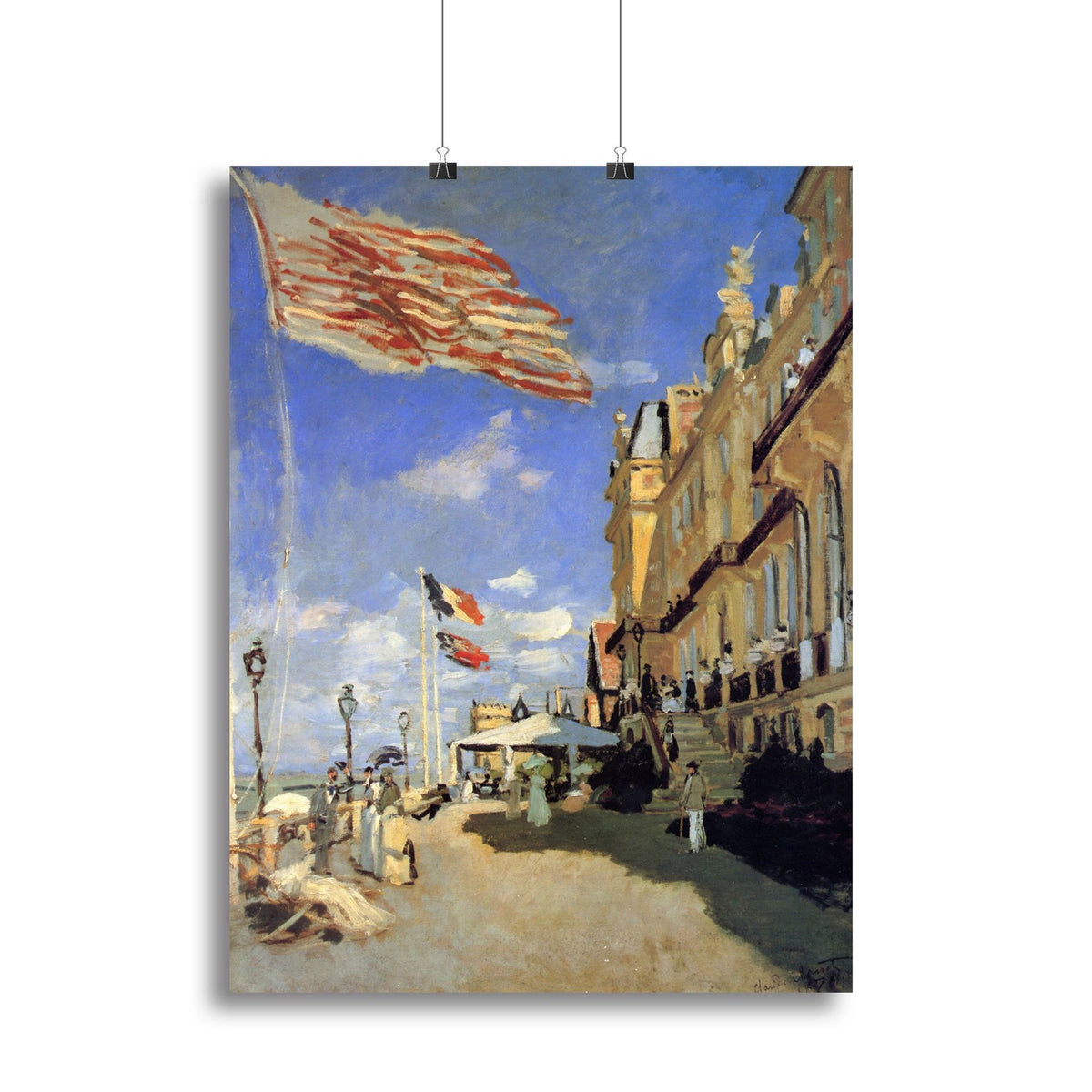 Hotel de Roches Noires a Trouville by Monet Wall Art