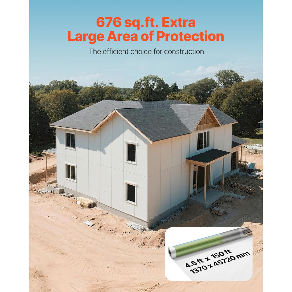 House Wrap Vapor Barrier for Residential and Commercial Walls