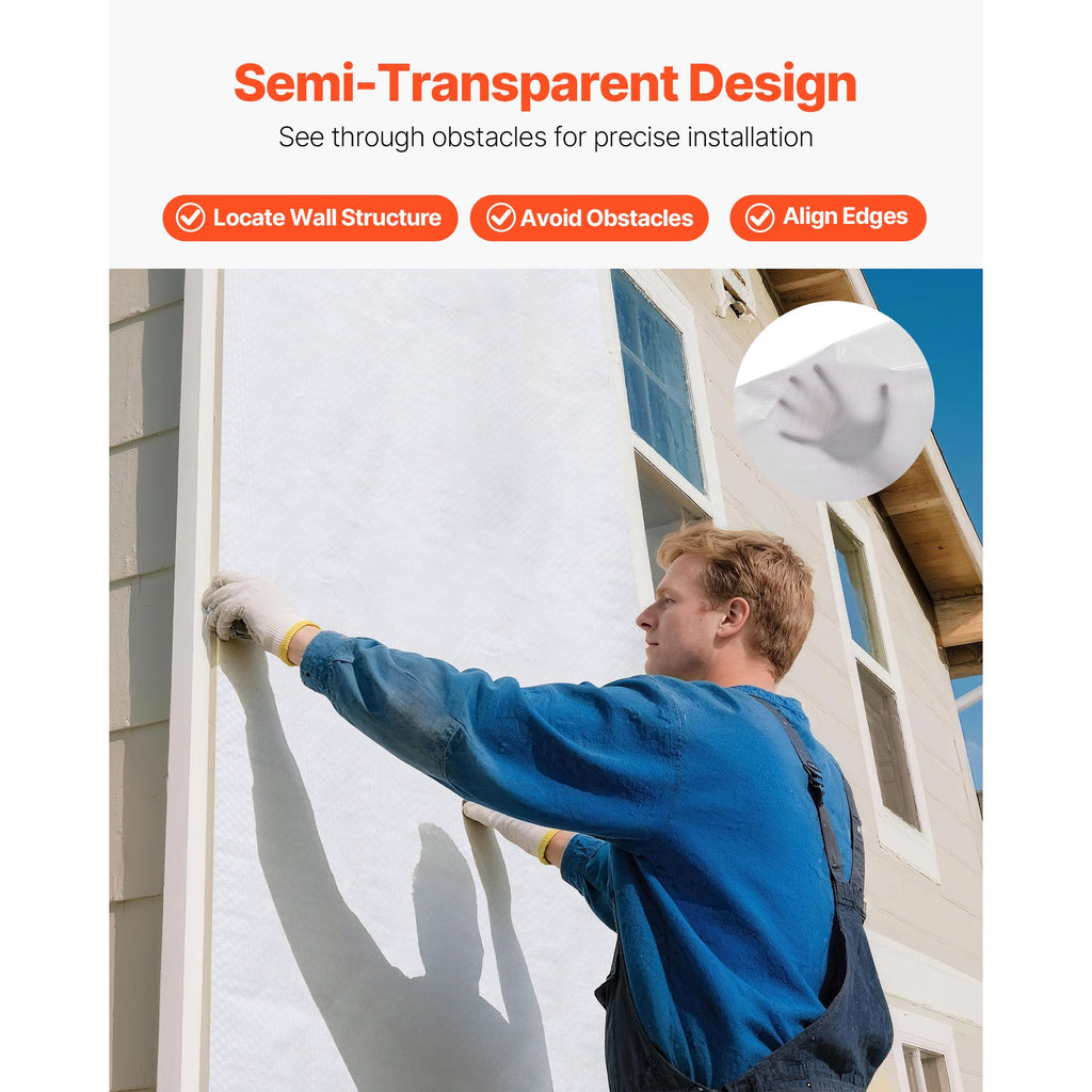 House Wrap Vapor Barrier for Residential and Commercial Walls