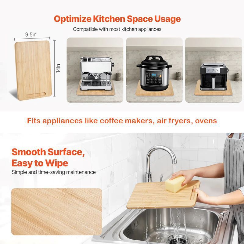 Rolling Countertop Slider for Kitchen Appliances