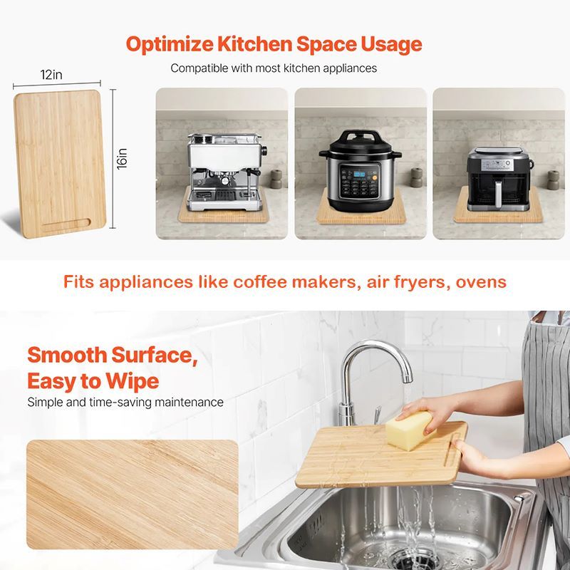 Rolling Countertop Slider for Kitchen Appliances