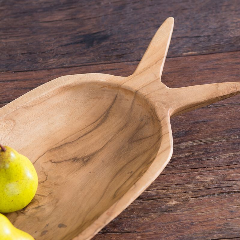 Brown Carrot-Shaped Decorative Plate