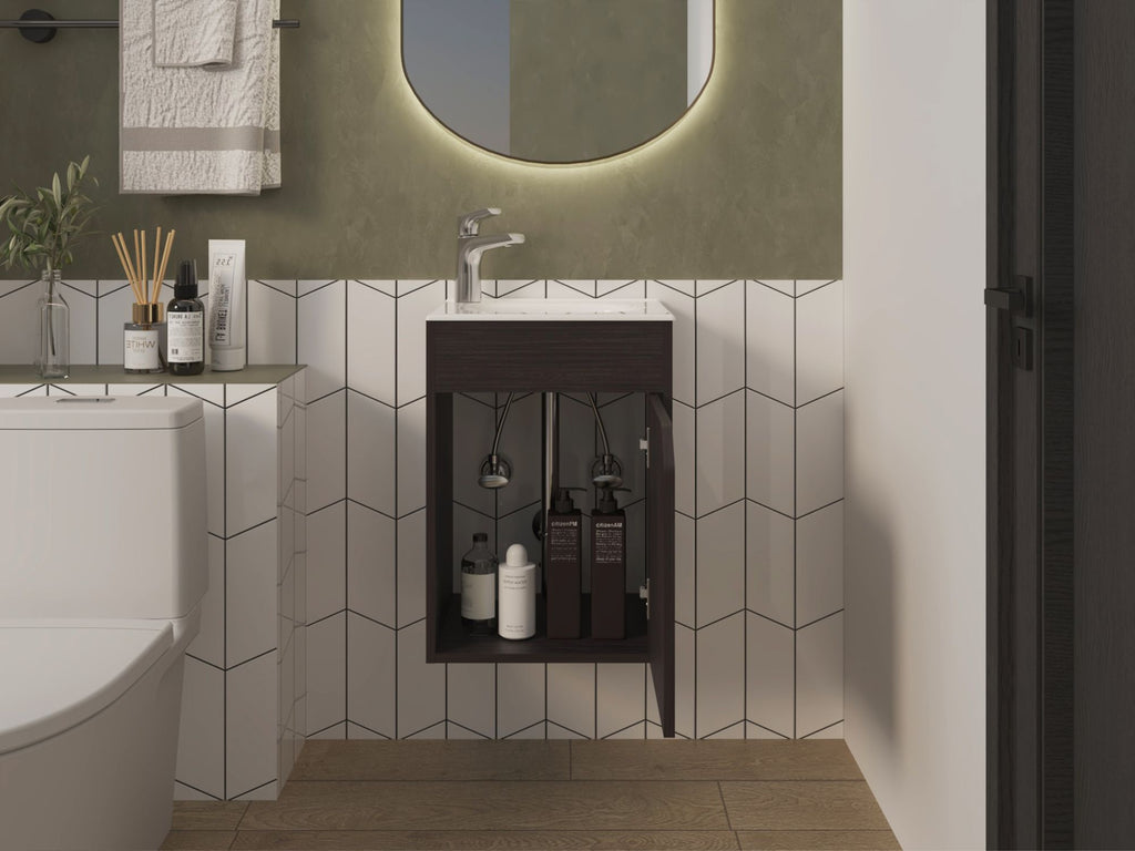 Hudson Vanity Sink with Integrated Bathroom Cabinet
